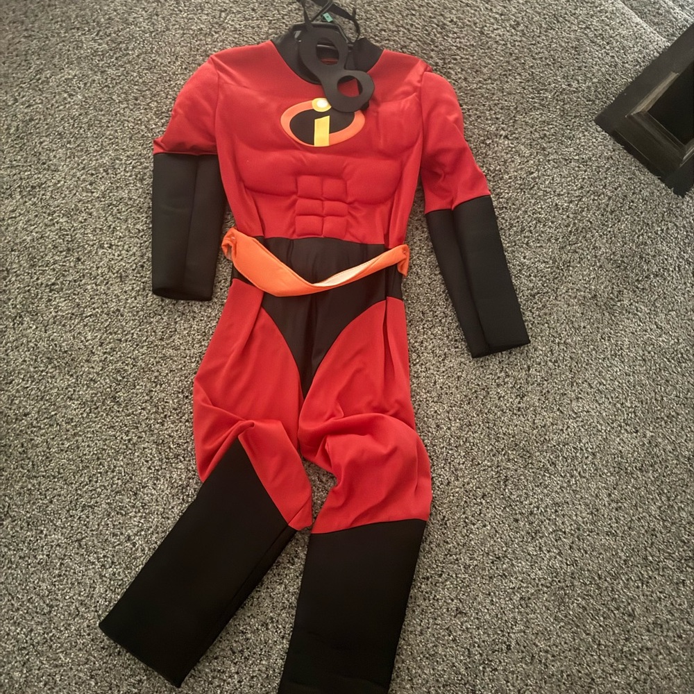 Disney Superhero Costume - Red and Black kid size medium